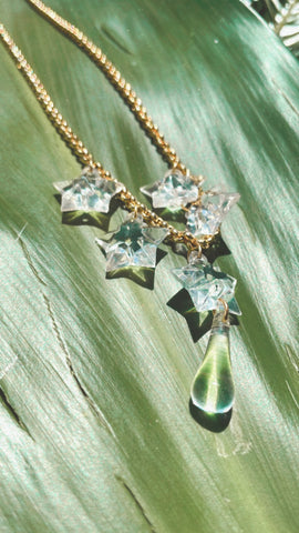 Gold chain star necklace