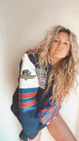 Brickyard Jeff Hamilton Leather Racing Jacket