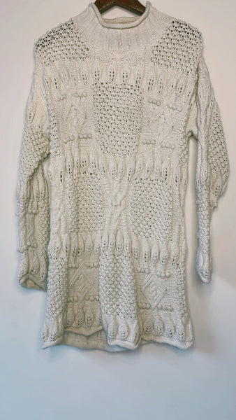 Vintage Hand Knit Pom Sweater