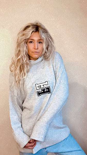 'FF' Oversized Turtleneck