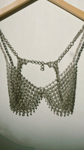 Silver Chainmail Bra