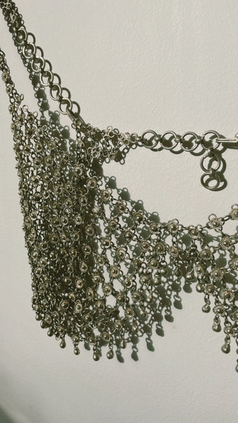 Silver Chainmail Bra