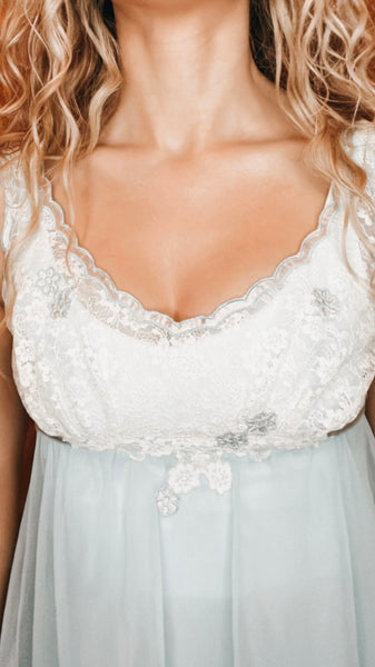Vintage Warners Blue Baby Doll Dress