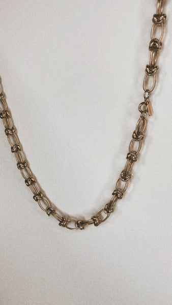 Gold Toned Barbed Wire Necklace