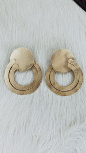 Large Sun Gold Earrings