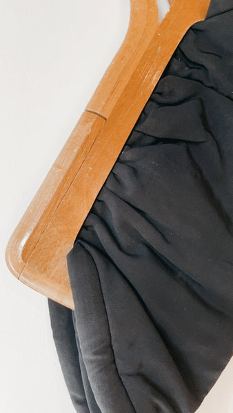Vintage Abstract Wooden Clutch