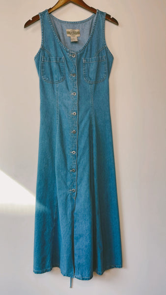 Denim Button Up Maxi Dress