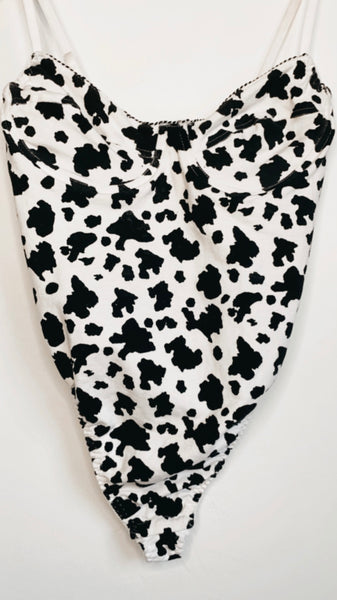 Cow Print Bodysuit