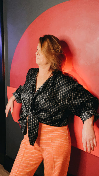 Vintage Silky Button up