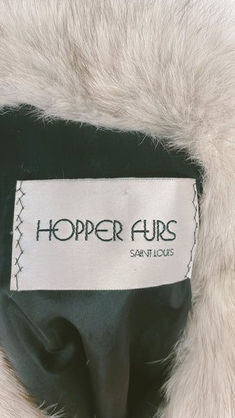 Vintage Hopper Fur Herringbone Fur Jacket