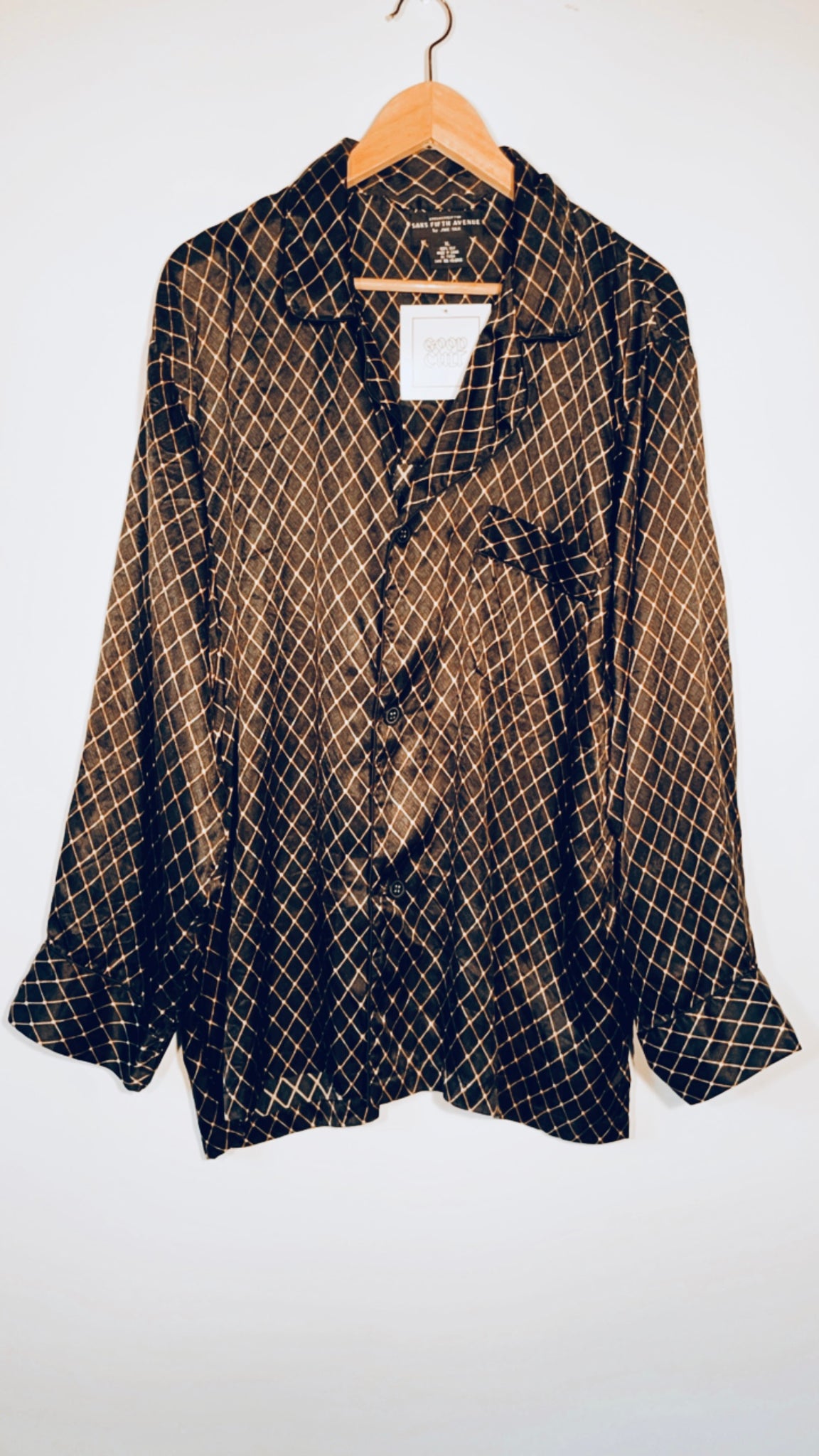 Vintage Silky Button up