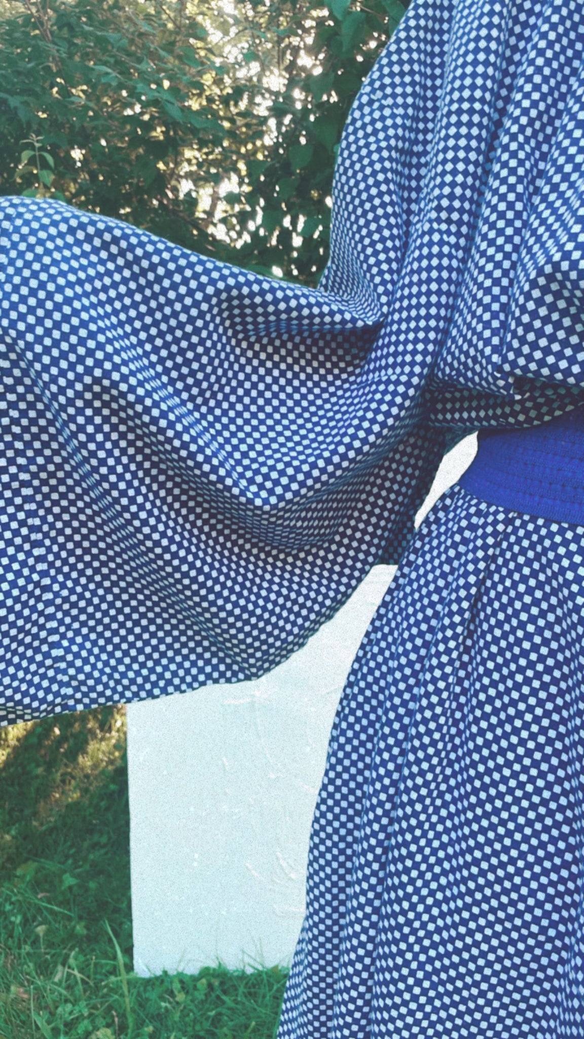 Checkered Cotton Kimono