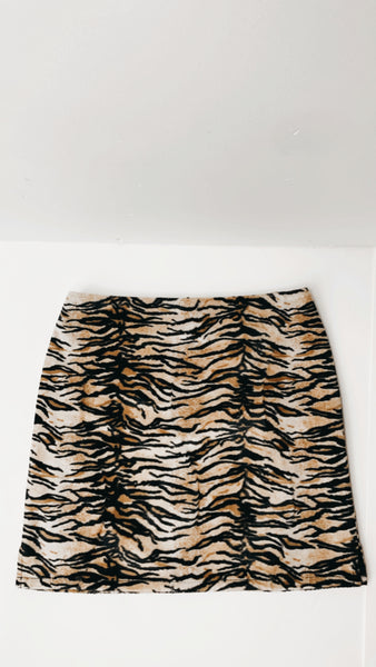 Vintage Guess Tiger Mini Skirt