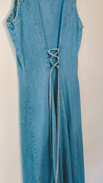 Denim Button Up Maxi Dress