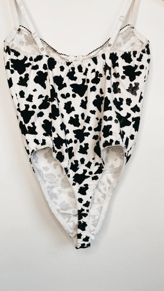 Cow Print Bodysuit