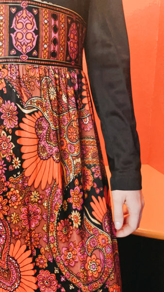 Vintage Trippy Maxi Dress