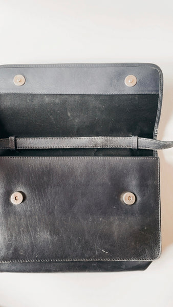 Calvin Klein Black Leather 90s Purse