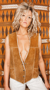 Suede & Shearling Vest