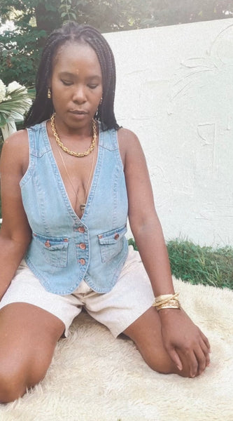 Denim Bill Blass Vest