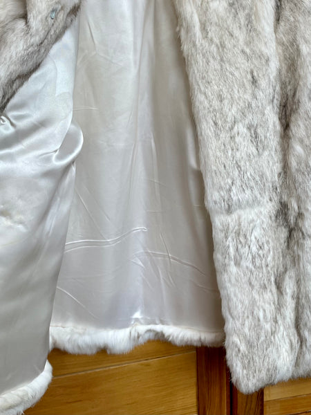 Vintage Rabbit Fur Jacket with Fox Tails