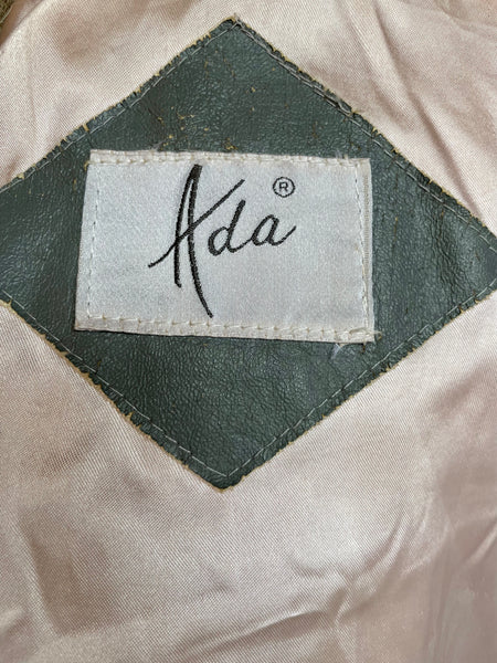 'ADA' Vintage Grey Rabbit Zig Zag Jacket