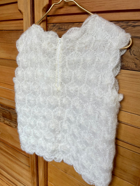 Vintage Hand Crocheted Sleeveless Top