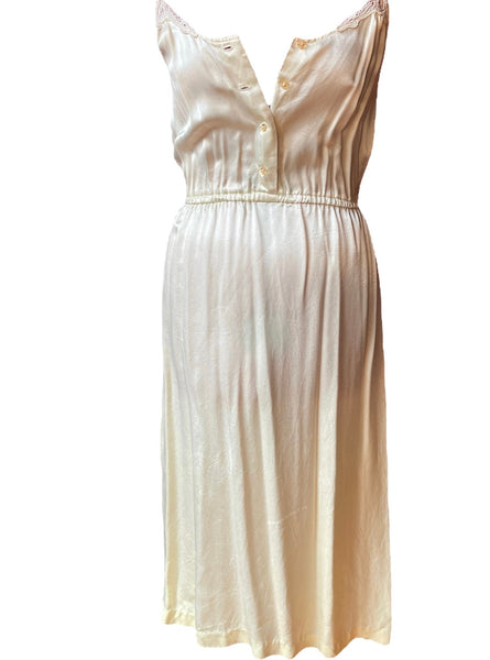 Silky Tan Slip Dress