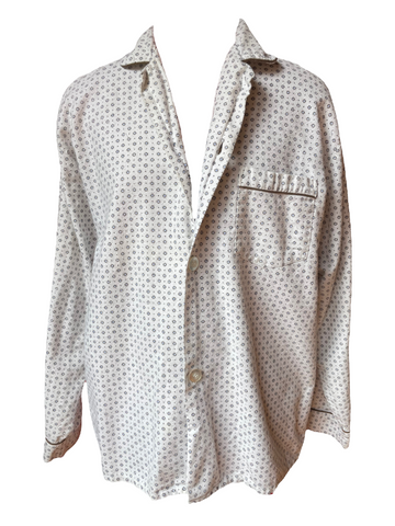 Sears Pajama Button up Blouse M