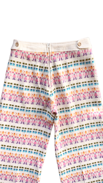 Woven High Rise Flares