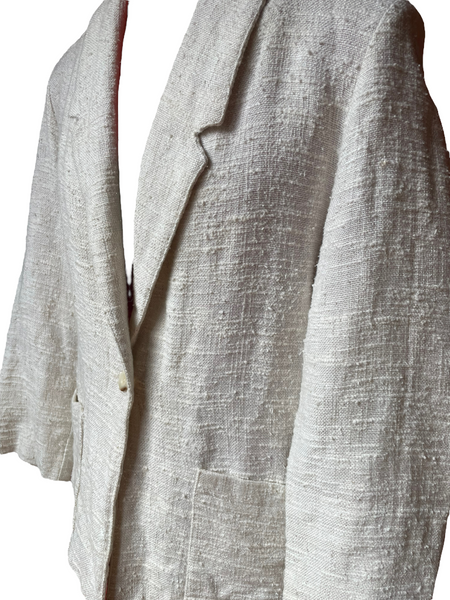 Textured Linen Blazer