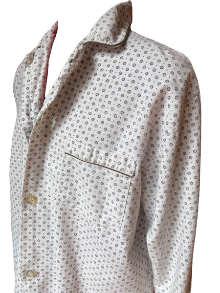 Sears Pajama Button up Blouse M