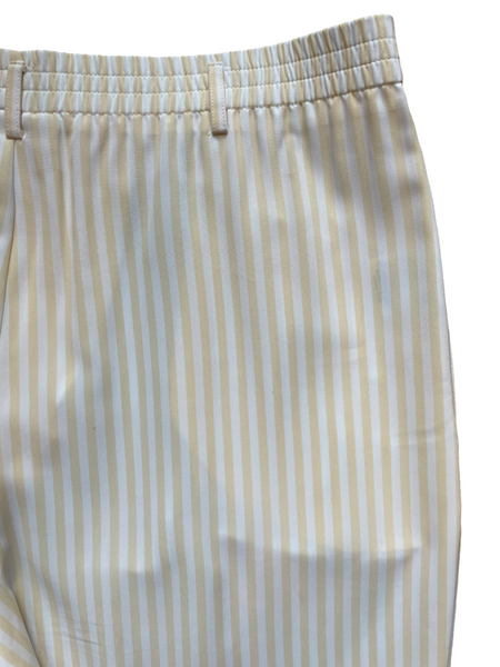RR Russ Yellow Striped Silky Trousers