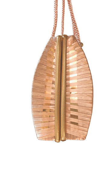 Woven Pink & Gold Purse