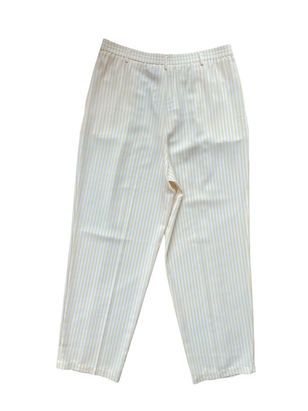 RR Russ Yellow Striped Silky Trousers