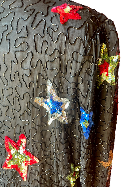 Vintage Beaded Star Jacket