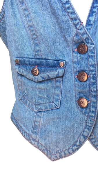 Denim Bill Blass Vest