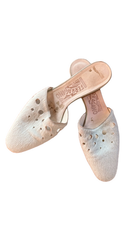 Salvatore Ferragamo Pony Flats 7.5