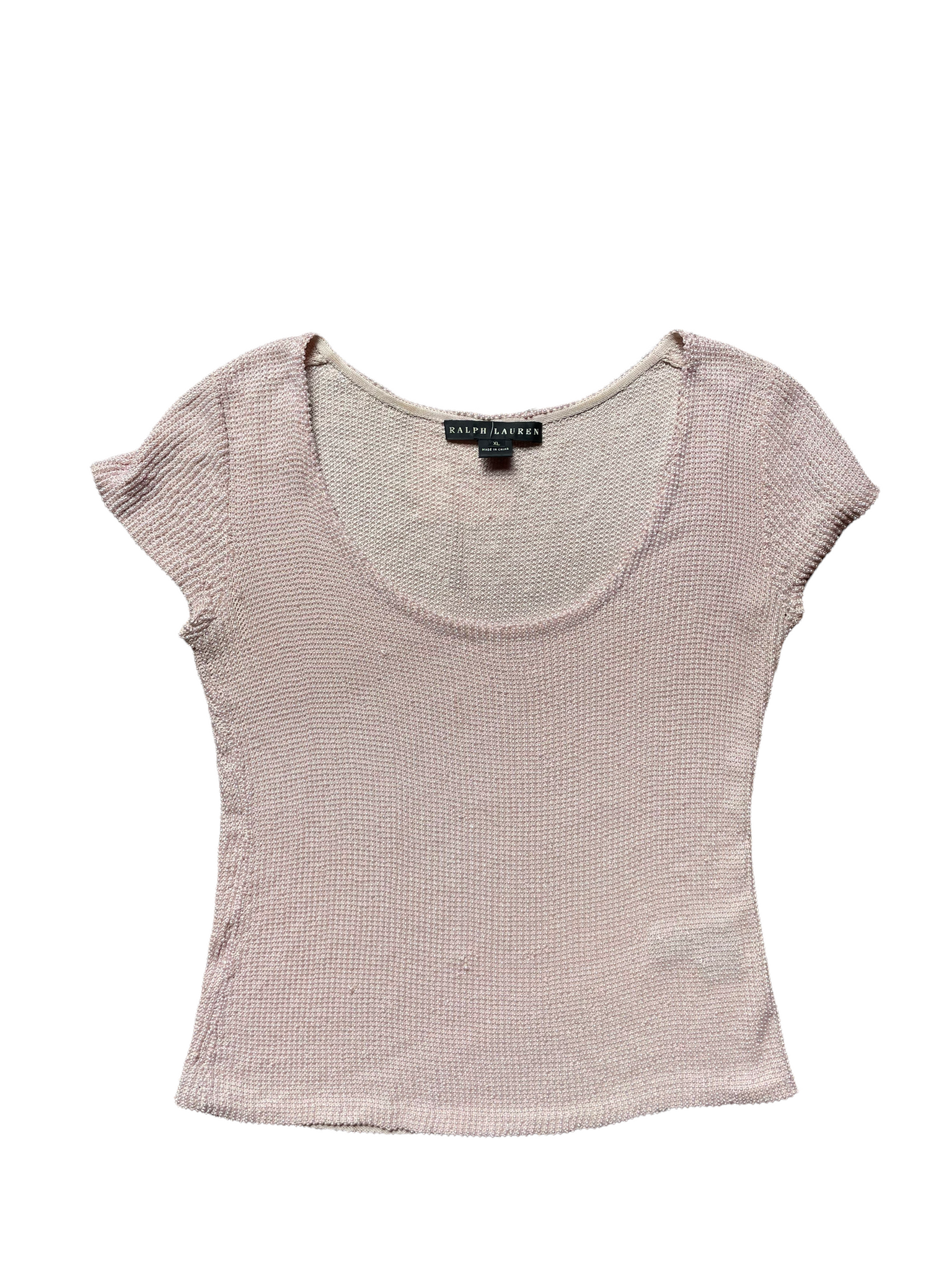 Ralph Lauren Pink Beaded Top