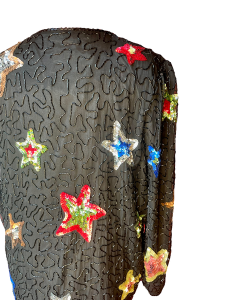 Vintage Beaded Star Jacket