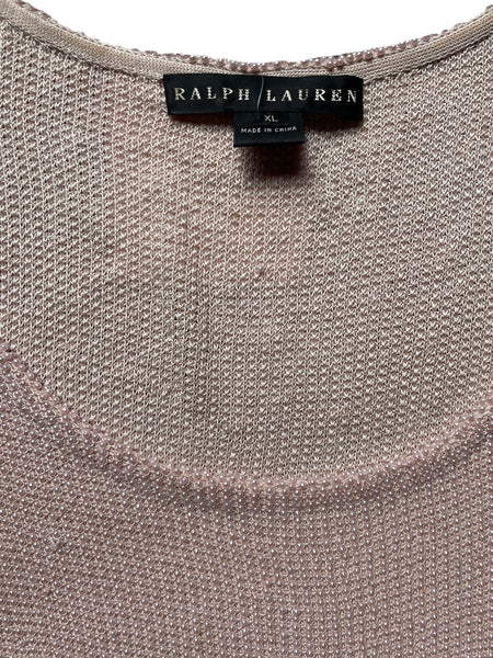 Ralph Lauren Pink Beaded Top