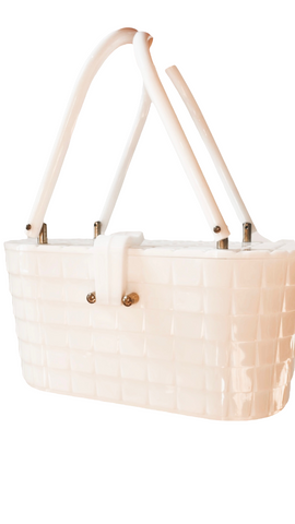 White Plastic Picnic Purse