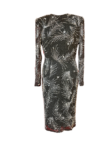 Vintage Moon & Stars Beaded Dress