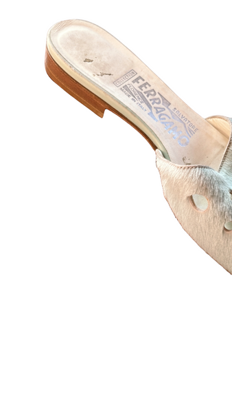 Salvatore Ferragamo Pony Flats 7.5
