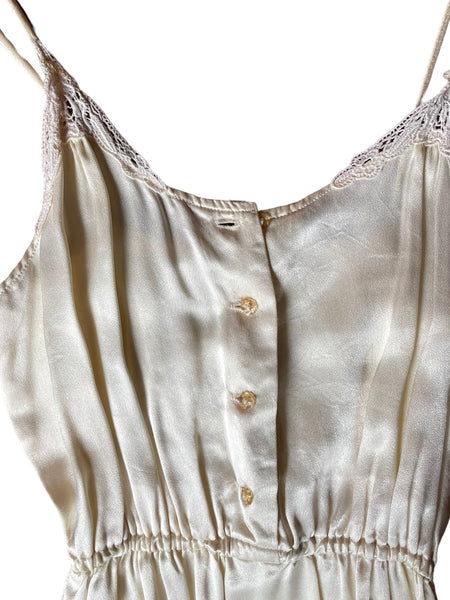 Silky Tan Slip Dress