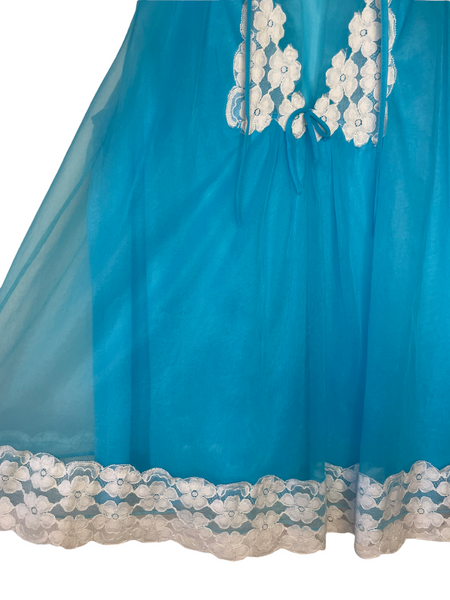 Vintage Blue Baby Doll Tank Top