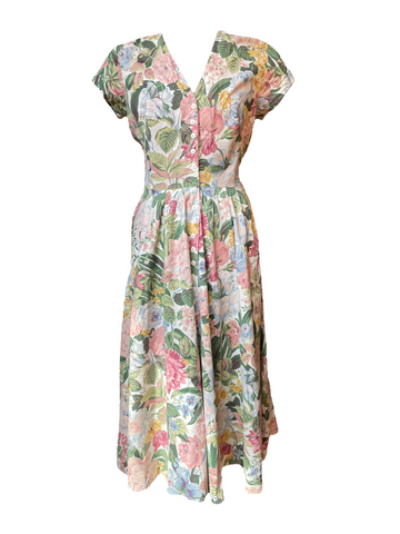Floral Button up Dress