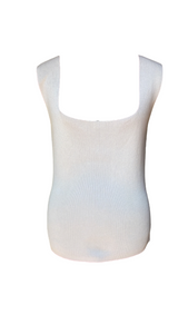 Nude Square Neck Knit Tank Top L