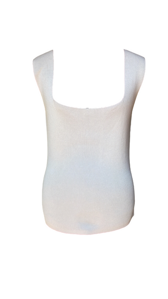 Nude Square Neck Knit Tank Top L
