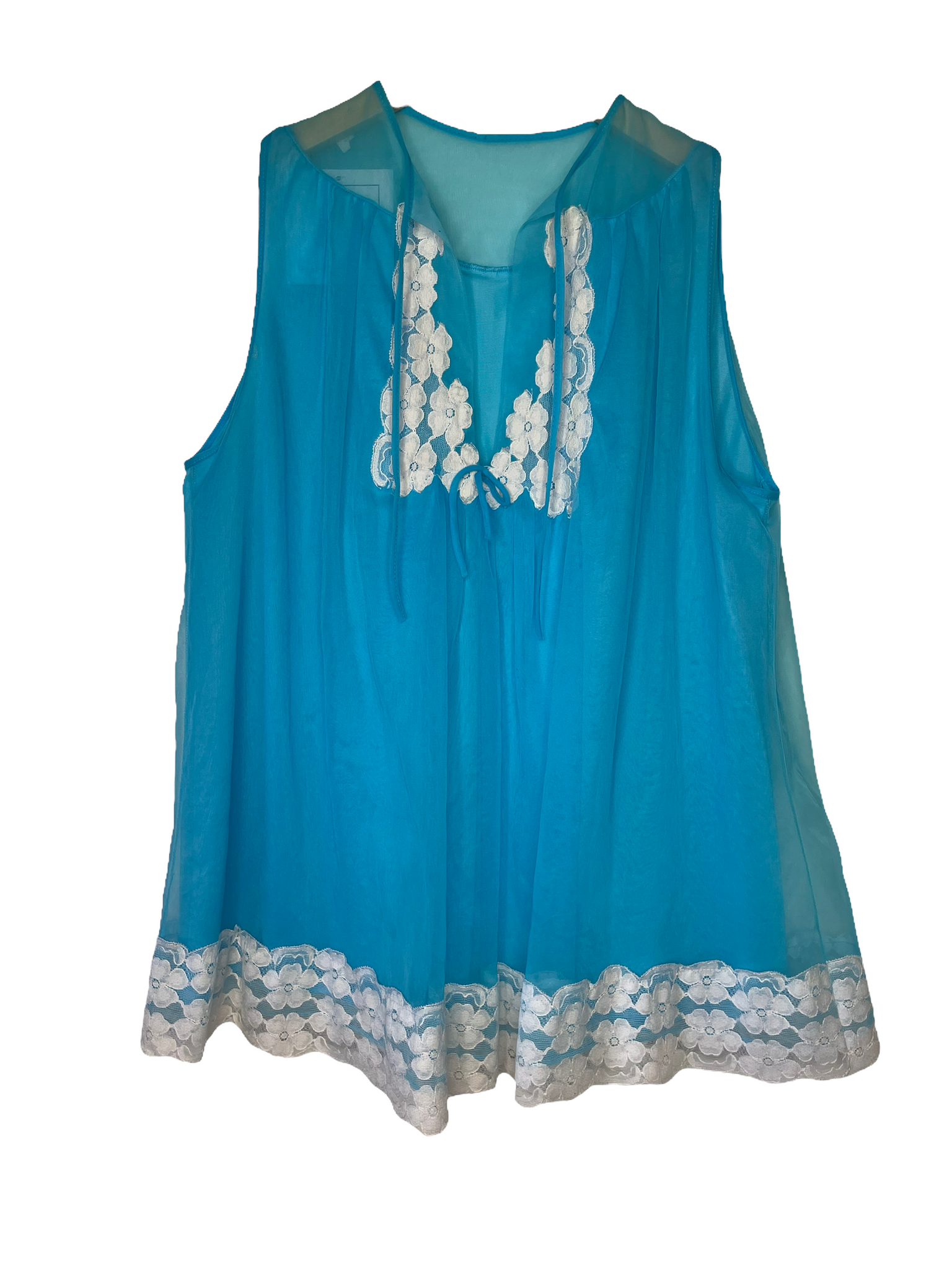 Vintage Blue Baby Doll Tank Top