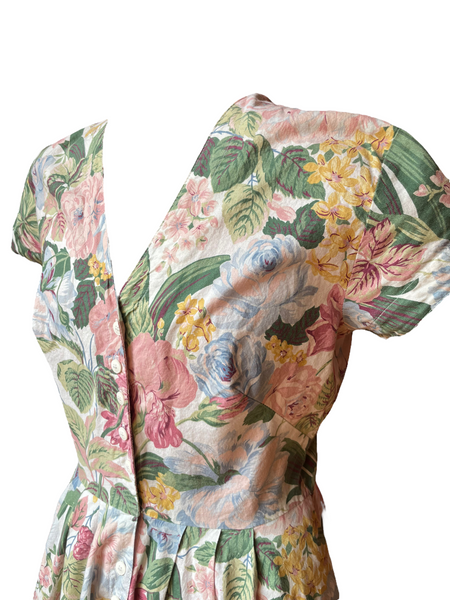 Floral Button up Dress